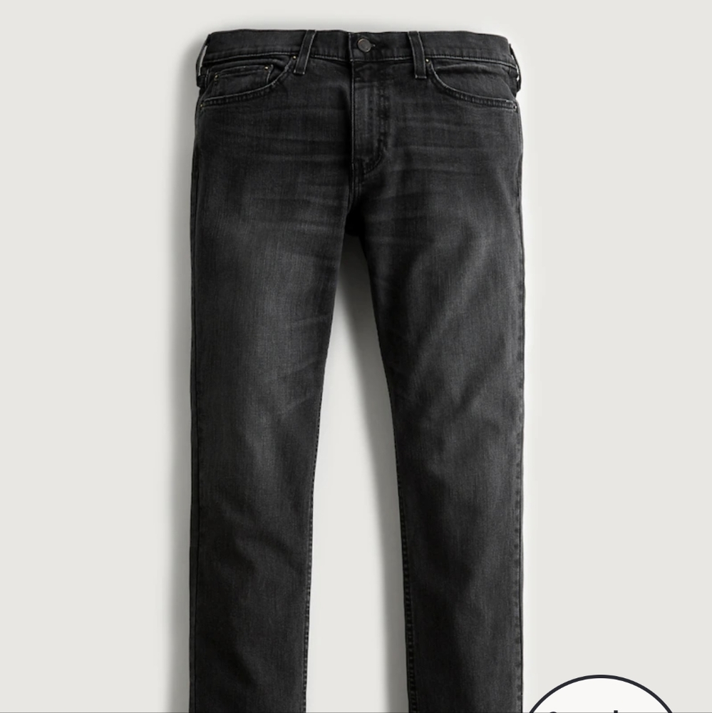 Hollister Black Epic Flex Slim Straight jeans